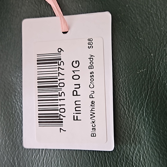 Brand New Black White Striped pattern round bag - Picture 5 of 6